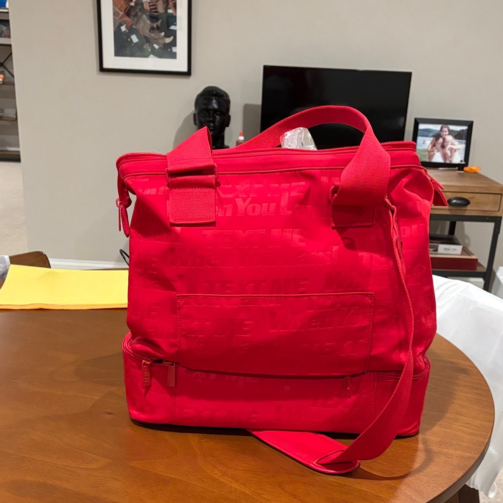 BEIS Bold Red Travel Bag